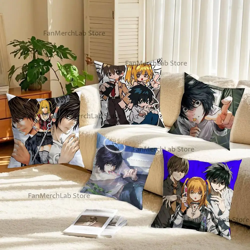 

Y-Yagami Light M-Misa Misa L-Lawliet Pillow Case Ultra Soft Skin Friendly Fabric Cloud Like Comfort & Concealed Zipper