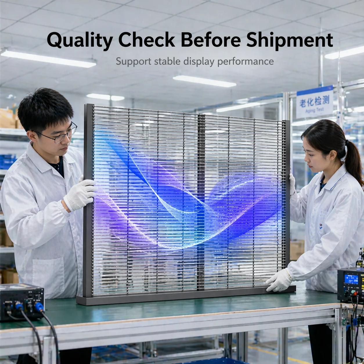 Outdoor Indoor Transparent LED Mesh Screen P3.91 P7.82 LED Grille Display for Glass Facade Retail Window Stage - view 4