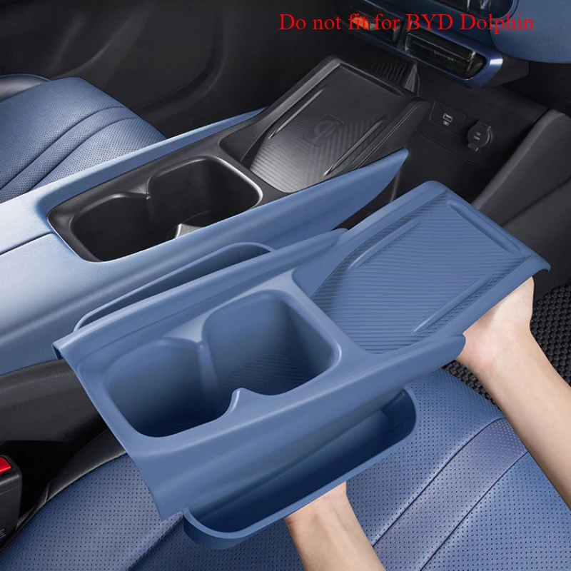 

For BYD Seagull Dolphin Mini Surf Car Center Control Silicone Storage Box Wireless Charging Mat Cup Slot Holder Protection Pad
