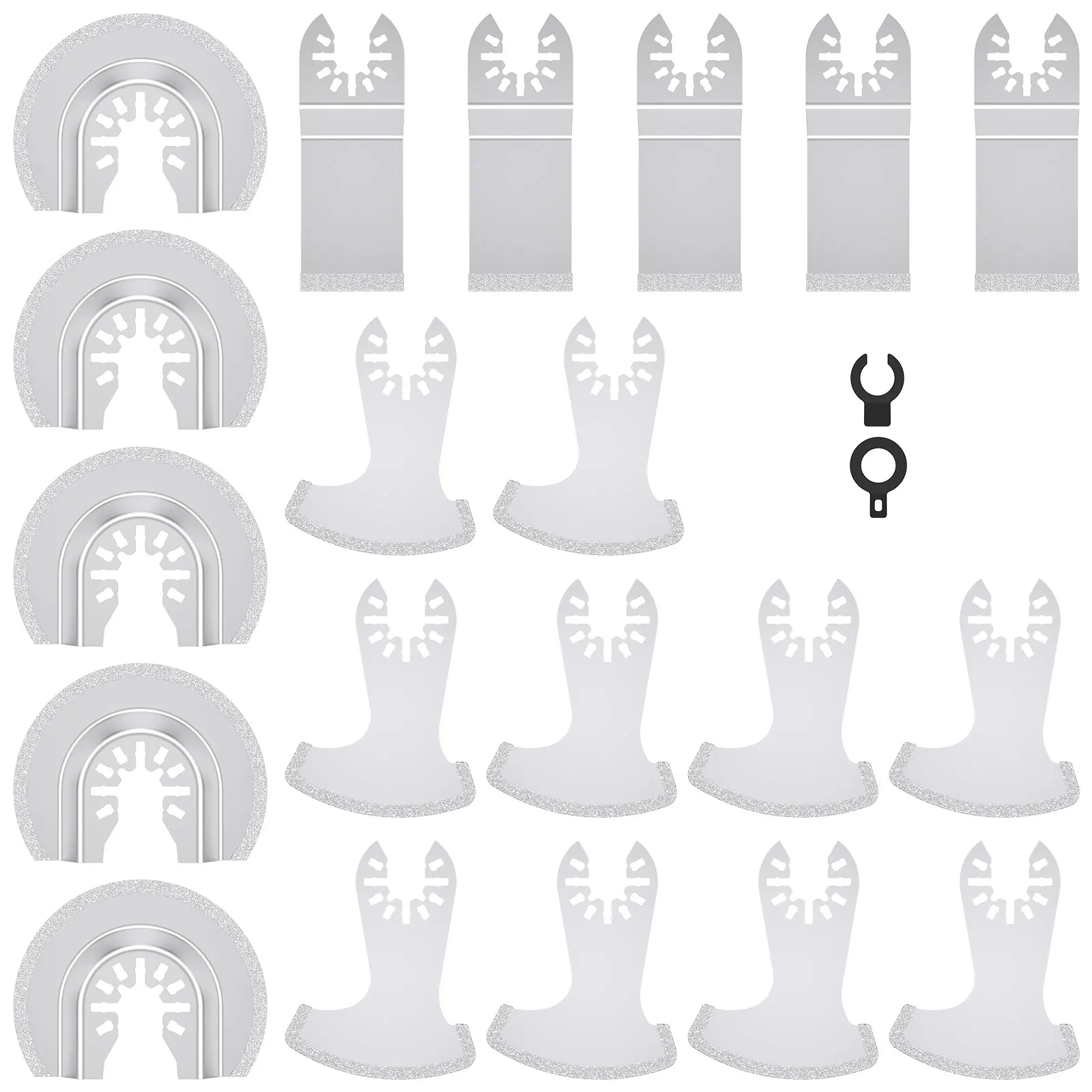 

6/20 шт. алмазное осциллирующее лезвие, универсальное высокоэффективное лезвие для удаления цементной пасты для ремонта плитки в ванной комнате