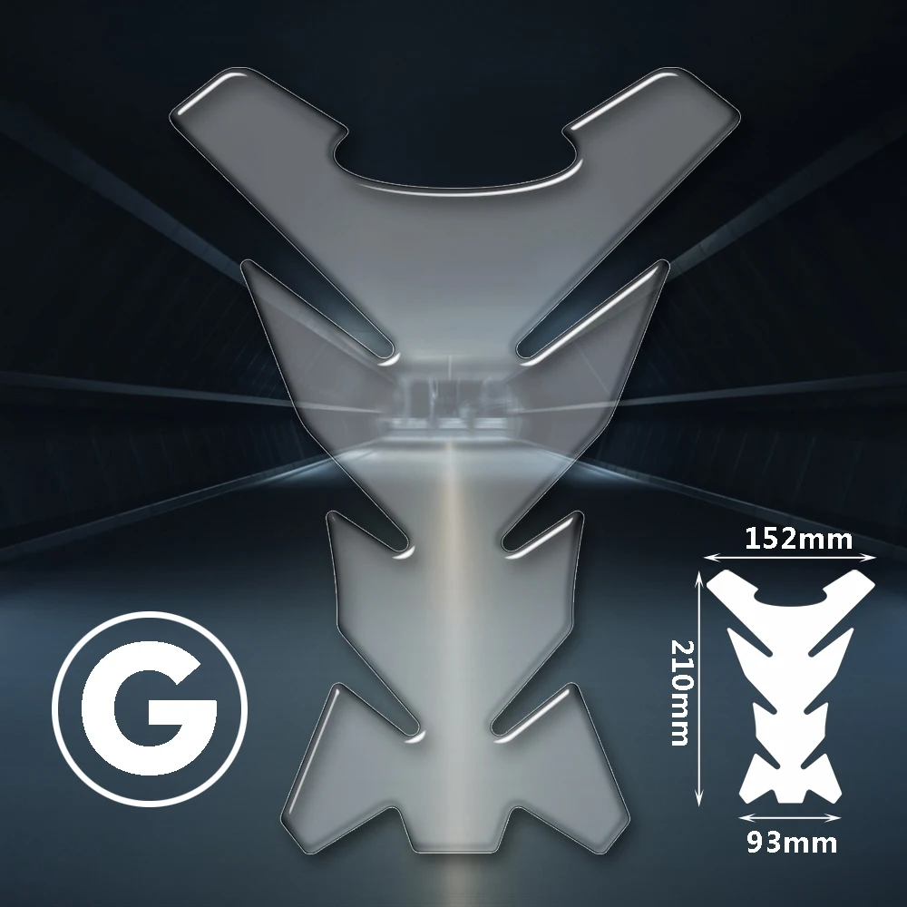 Transparente harz tank pad protector universal für motorrad für kawasaki honda cbr suzuki gsxs gsxr yamaha etc