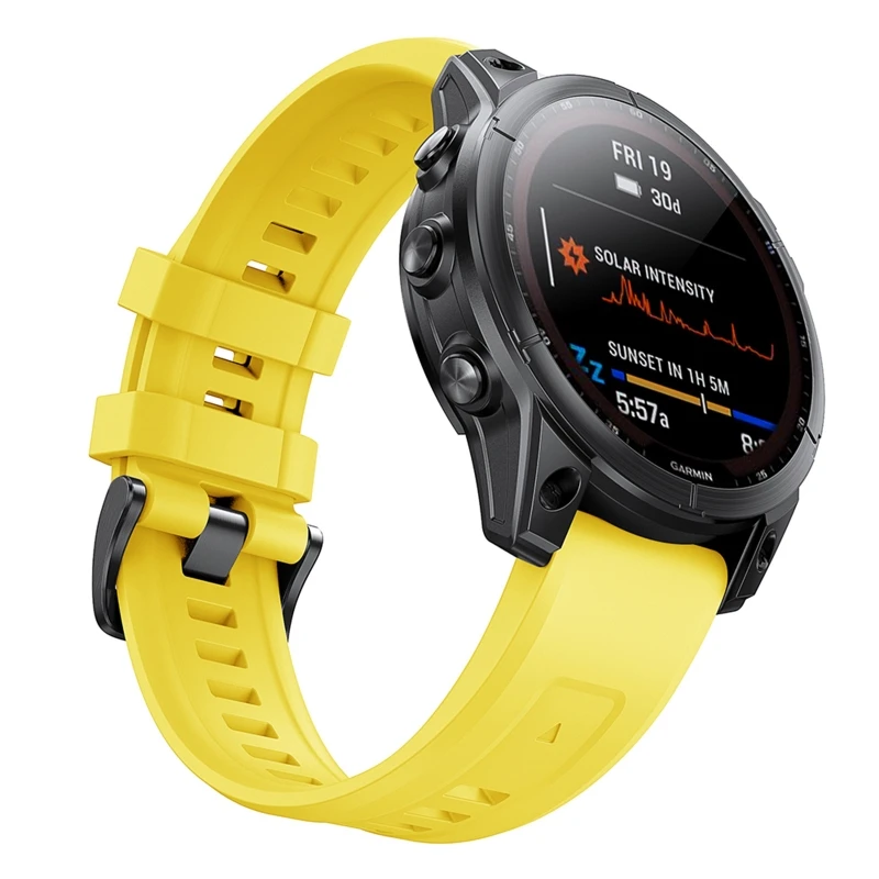 2022 silikonowy pasek do zegarków Quick Release Band pasek do wymiany opaska 26mm do Garmin Fenix 7X/6X/6X Pro/5X/5X Plus/3/3hr/D2