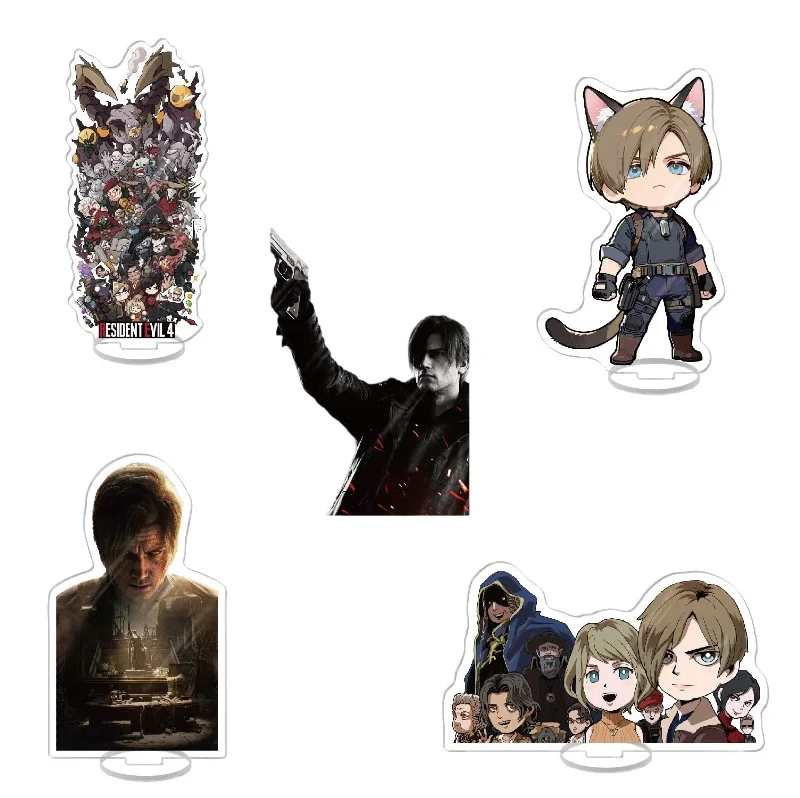 

Resident Evil RE4 Acrylic Stand Model Plate Decoration Originality Desk Figure Display Fan Gift Cartoon Product Classic Jewelry