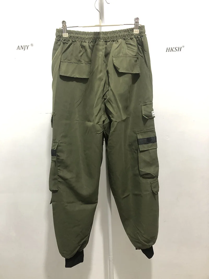HKSH Women Tide Cargo Pants Casual Loose Trend American Pockets Safari Style Overalls High Street Foot Binding Hiking Ins HK3902