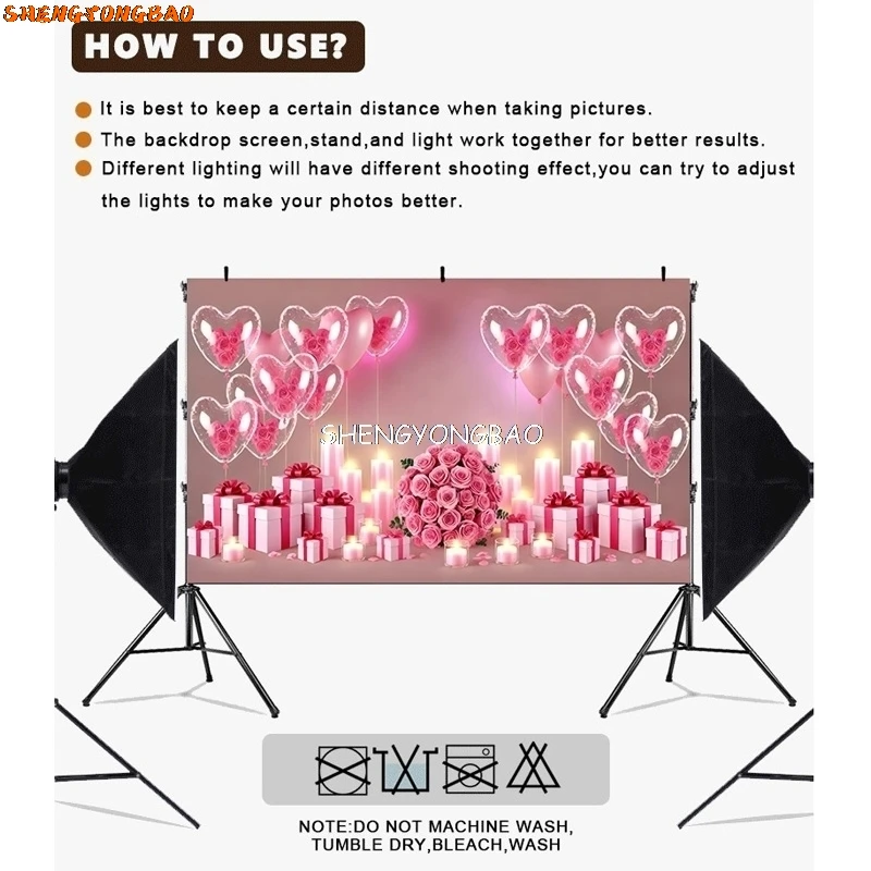 SHENGYONGBAO First Birthday Party Photography Backdrop Pink Gold Balloon Sweet One Butterfly Baby Shower Family Background CJ-02