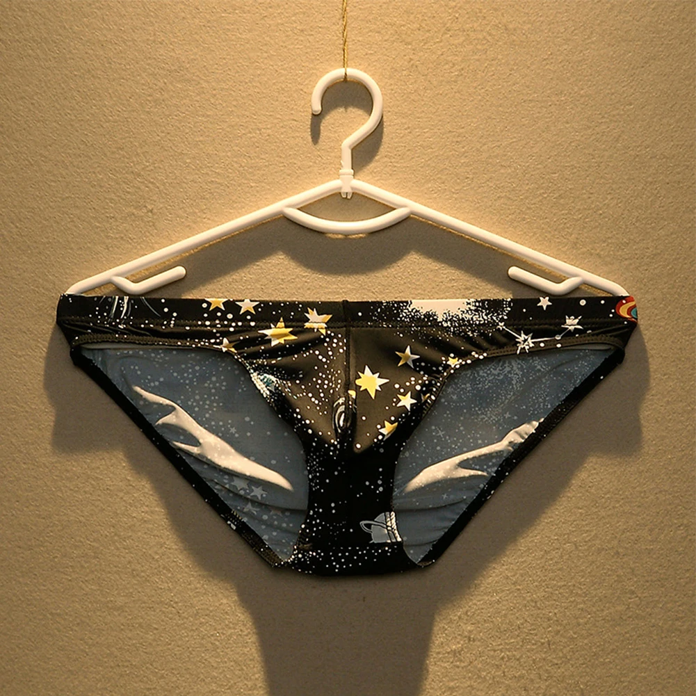 الطباعة ملخصات سراويل طباعة لينة الصيف السروال تنفس الحرير الجليد الكلسون منخفضة الخصر الذكور رجل الملابس الداخلية