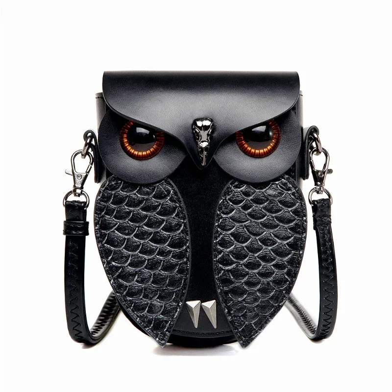 Trendy Punk Style Shoulder Bag PU Leather Crossbody Bags with Various Carrying Option for Fashion Individuals