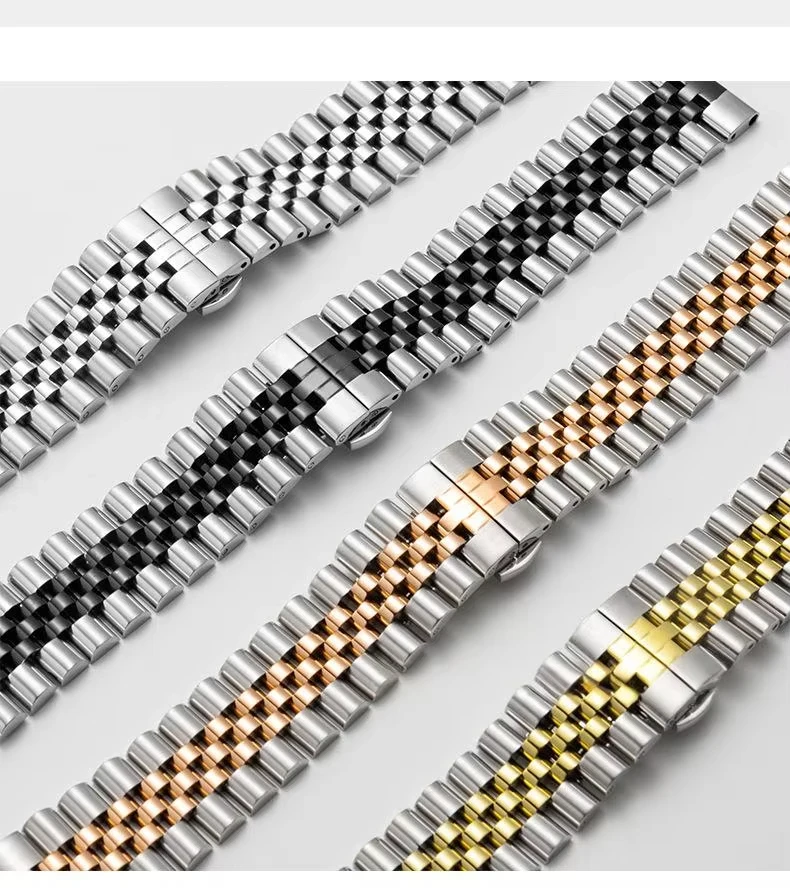 22mm Stainless Steel Strap for Tissot for Citizen for Seiko Quick Release Butterfly Buckle Metal WatchBand High Quality Bracelet