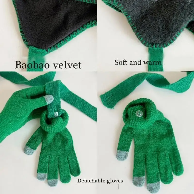 قبعة P9FE المرنة القابلة للتنفس والمتانة والحياكة اليدوية قبعة جميلة للخريف والشتاء