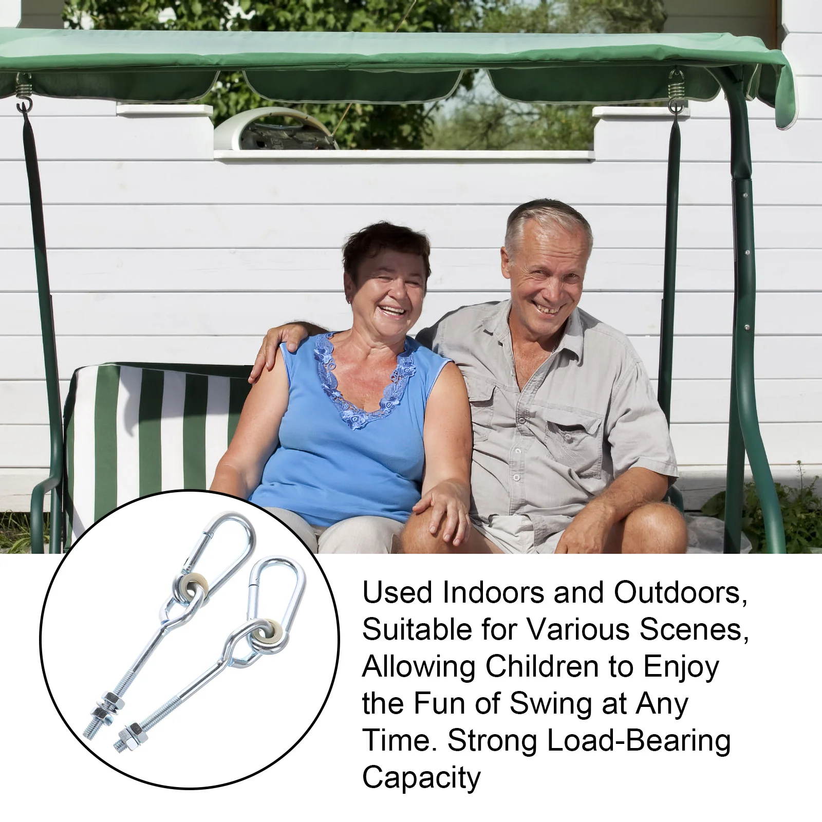 Ganchos para columpio de alta resistencia, perchas para columpio resistentes para silla hamaca, accesorios para colgar al aire libre, Kit para colgar hamaca, 2 uds.