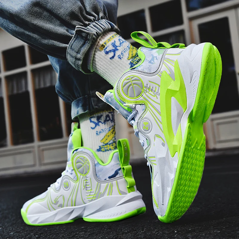 Basketball Shoes Professional Men Sports Shoes High-Quality Training Unisex Field Basketball Boots Cushioned Wearable Sneaker