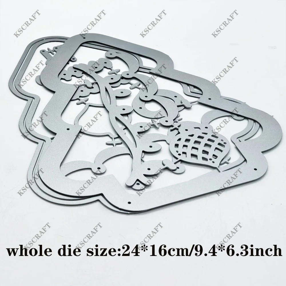 KSCRAFT Christmas Tree Shaker Mini Album Cutting Dies Stencils for DIY Scrapbooking Decorative Embossing DIY Paper Cards view 6