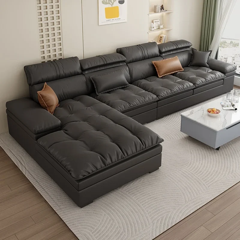 Minimalist technology cloth sofa modern simple luxury sofa living room wash-free latex French style