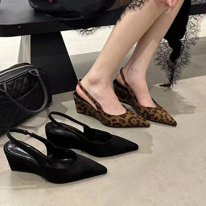 Damen-Sandalen mit hohen Absätzen, Keilabsatz-Schuhe, Plateau-Sandalen für Damen, Sommer-Peep-Toe-Slipper mit Absatz, Sandalias De Mujer