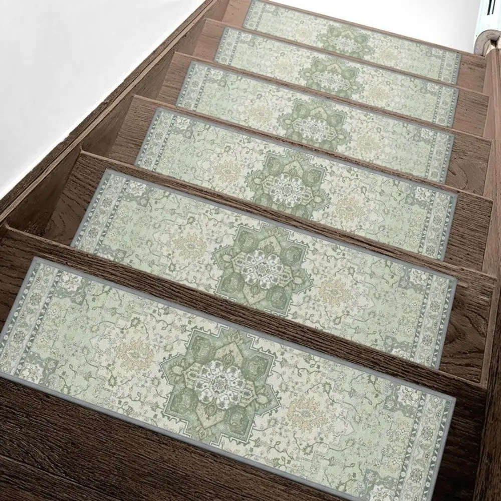 VIKAMA Patterned Printed Staircase Tread And Step Pad Dirt-Resistant Slip-Proof Suitable For Elderly And Children For Home Decor