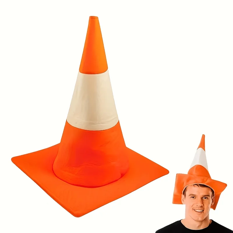 1pc Party Roadblock Top Hat - Dress-Up Traffic Signal Hat - Simulated Traffic Barrier Hat, Suitable for Role-Playing, Halloween