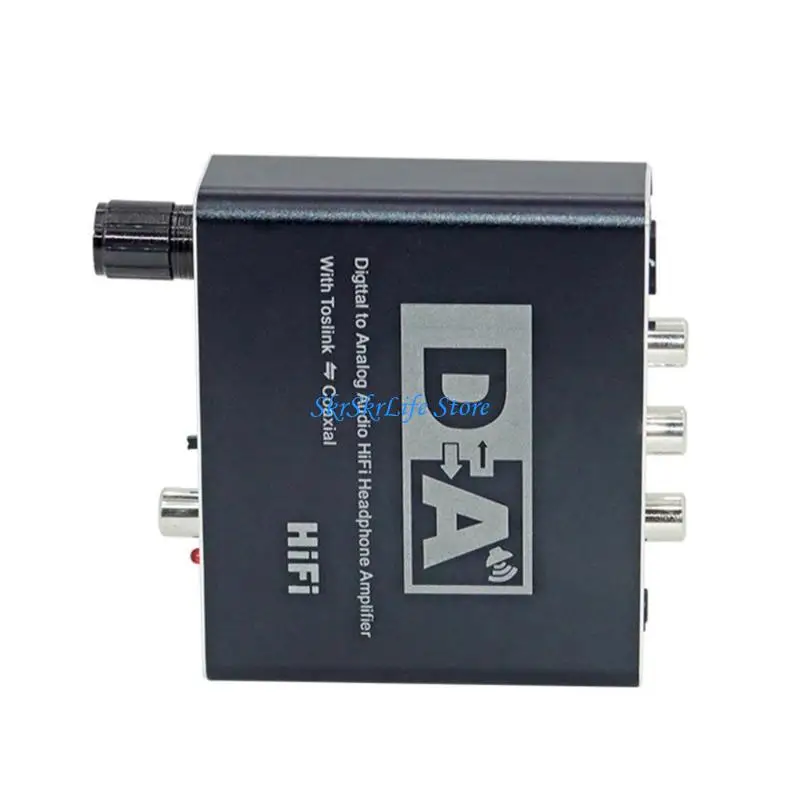 

E65E Hifi DAC Digital To Analog Converter 3.5mm Headphone Amplifier Optical Fiber Decoders 5.1 Channel Converter