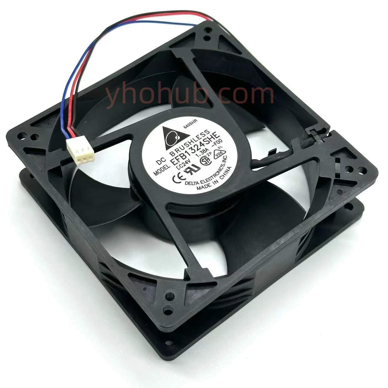 

Delta Electronics EFB1324SHE F00 DC 24V 1.38A 127x127x38mm 3-wire Server Cooling Fan