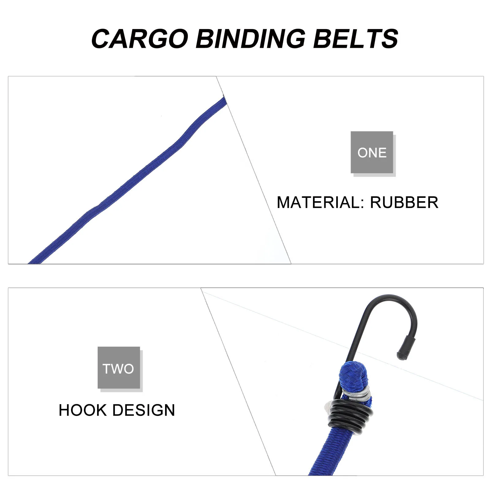 

10Pcs Car Luggage Fixing Belts Durable Cargo Tightening Ropes Fine Workmanship Assorted Color Luggage Fixed Belts