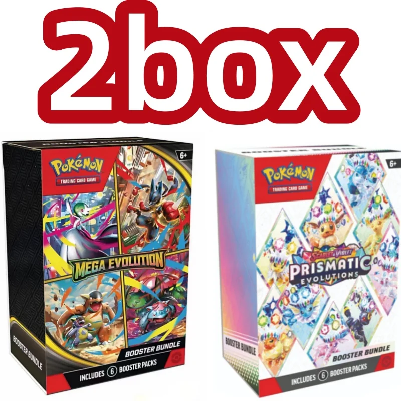 Pokemon Card v10 Boosterbundel Bestemd Rivalen Prismatische Evolutions Scarlet Violet 151, Engels ME01 Boosterkaarten Speelgoed Geschenken