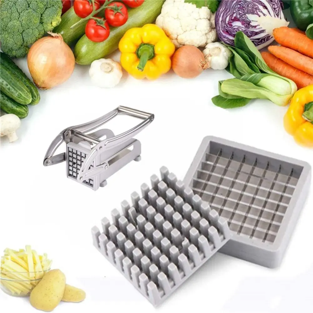 Stainless Steel Manual Potato Cutter Blade Square 36/64 Hole French Fries Slicer Blade Durable Rust-proof