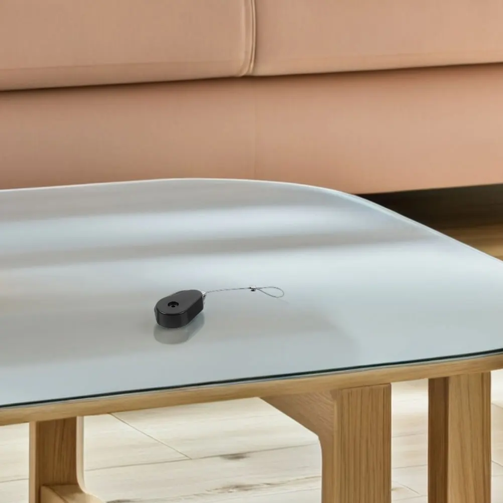 

1 Set Retractable Anti-Theft Lock Steel Wire Automatic Security Case For Home Office Industrial Use Retractable Cable Holder