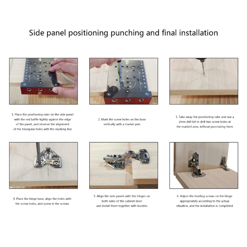 Hinge Hole Opener Cabinet Door Hinges Punching Locator Hinge Drilling Install