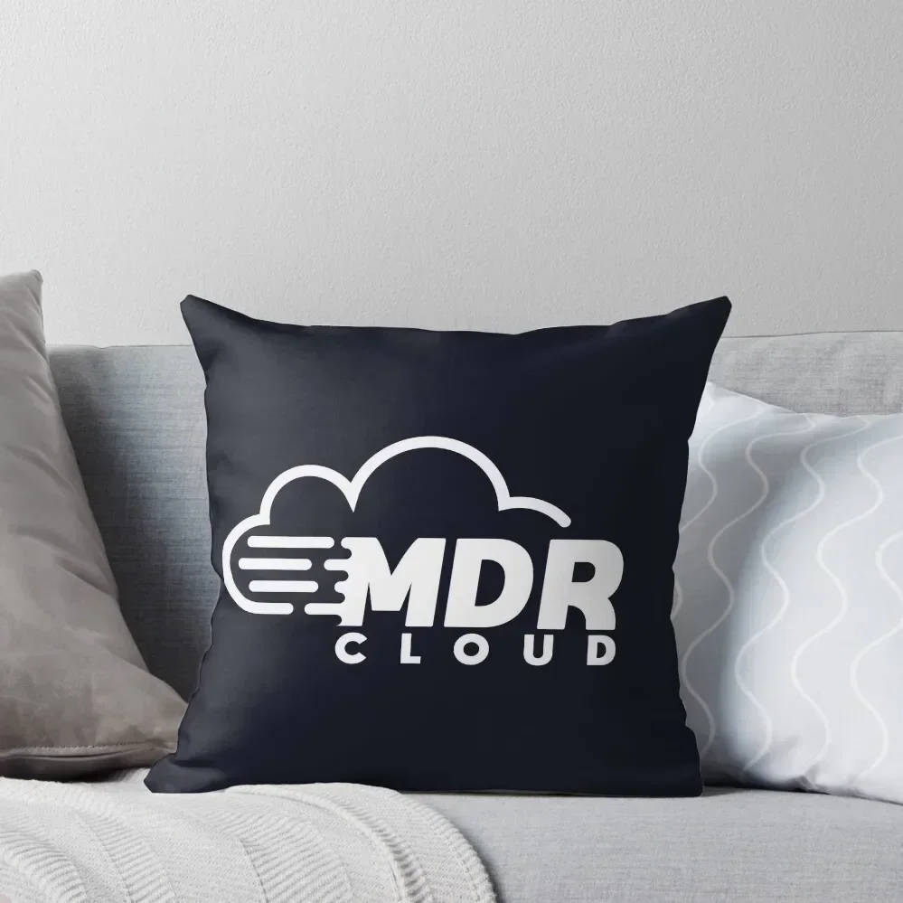 

MDRCloud White Logo Throw Pillow Plaid Sofa sleeping pillows home decor items Cushion Cover Set pillow