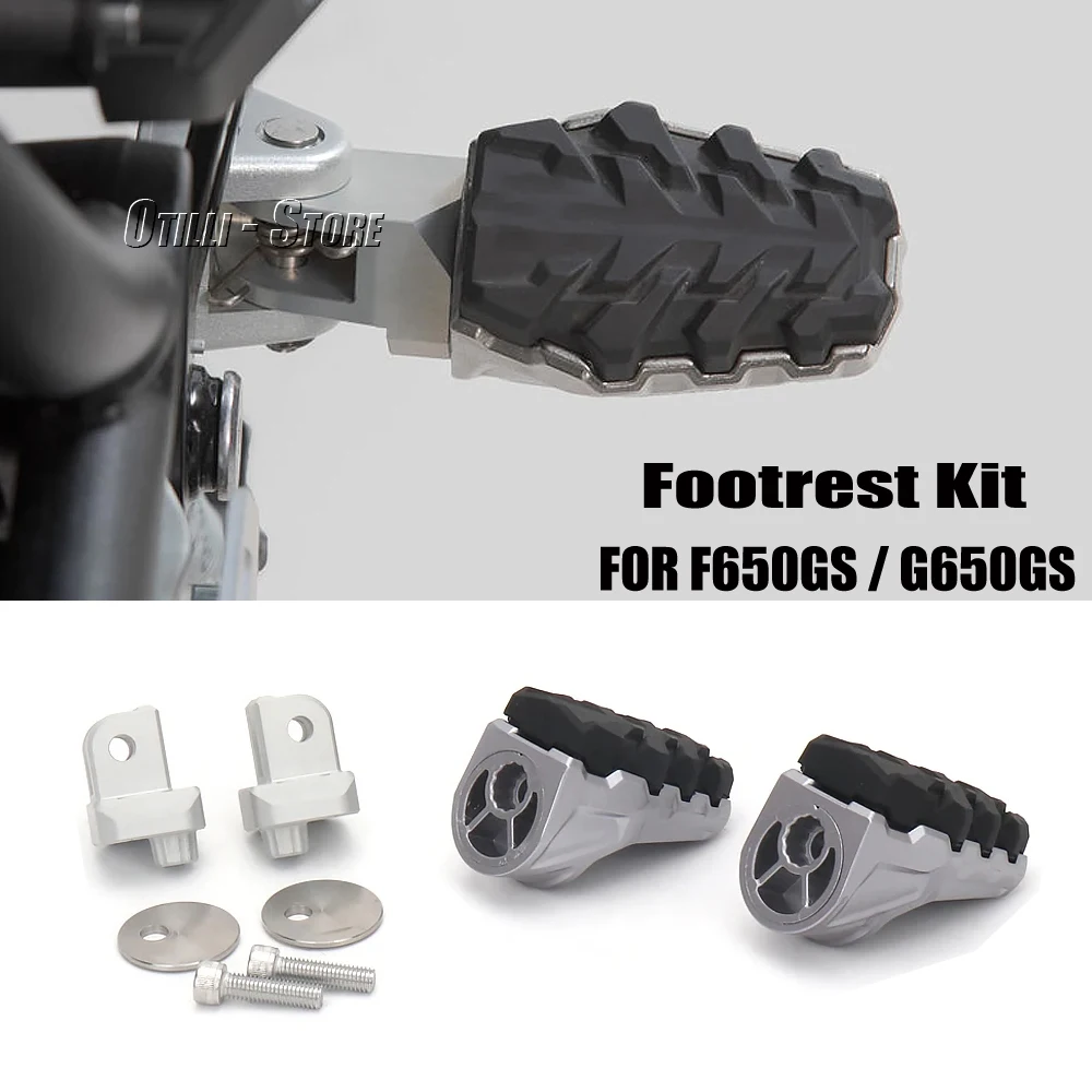 New For BMW G650 GS G650GS 2011-2015 F 650GS F 650 GS F650GS 2003-2007 Motorcycle Footrests Kit Footpegs Foot Rests Pegs Pedals