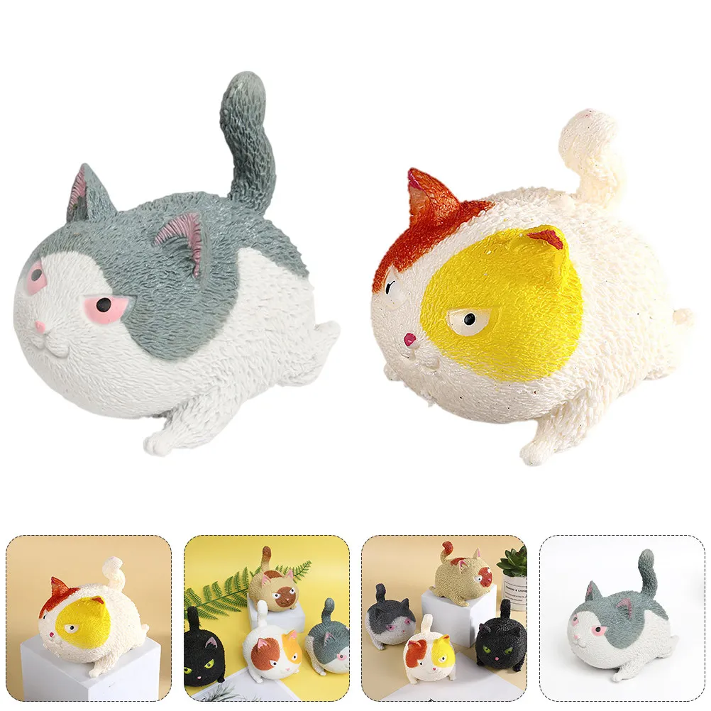 2個入り子供用おもちゃ-猫の爪型感覚玩具-動物型握りおもちゃ-かわいいソフトフィジェット