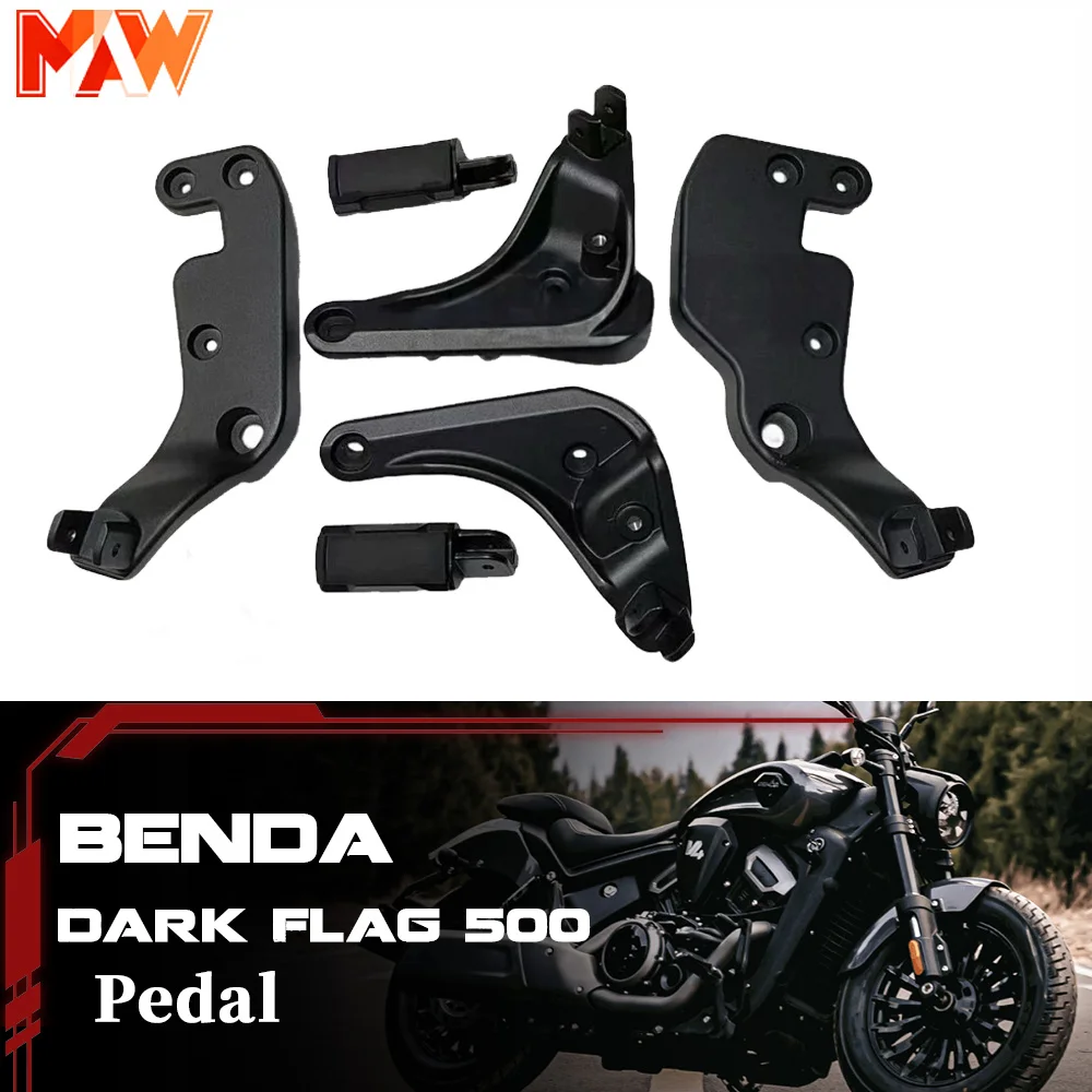 

For BENDA Dark Flag 500 motorcycle original parts front and rear left and right pedals footrest assembly