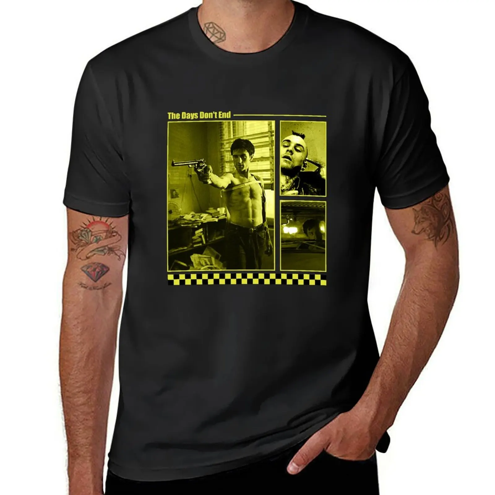 TAXI DRIVER -The days don't end. T-Shirt cute tops heavyweights quick drying mens graphic t-shirts anime