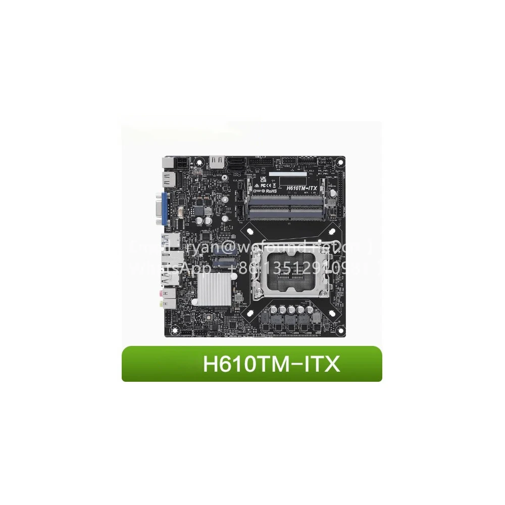 

Тонкие мини-ITX H610TM-ITX поддерживает двухканальные процессоры с процессором 14-го, 13-го и 12-го поколения DDR4-3200 МГц LVDS
