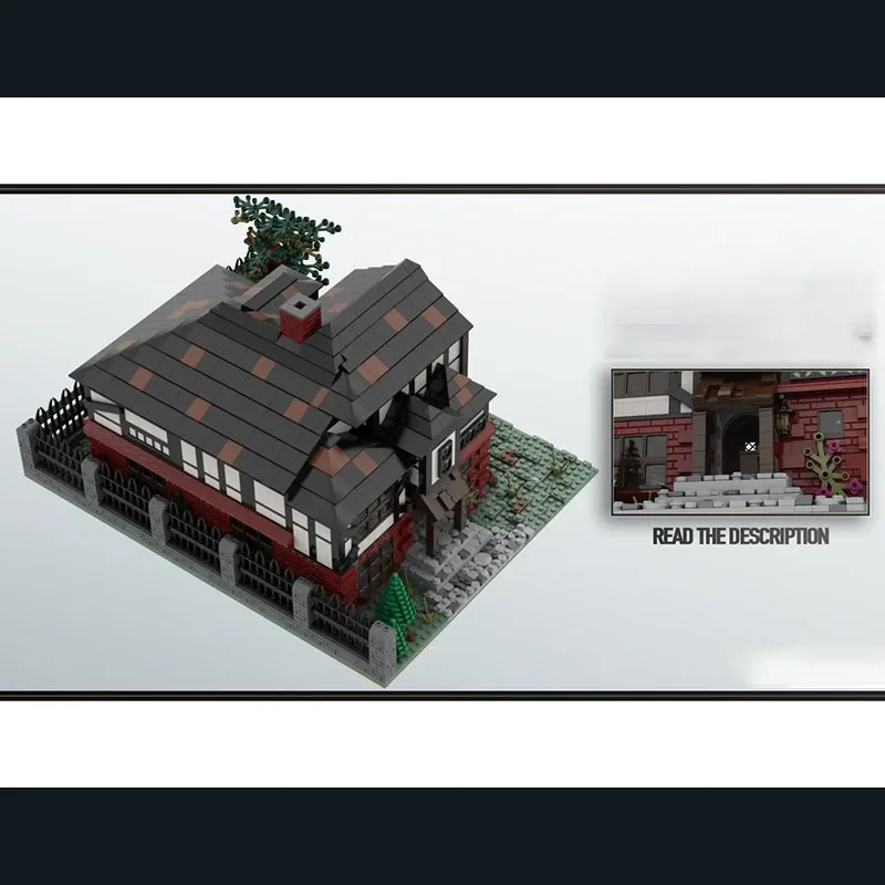 Moc Building Blocks Medieval (Fachwerk) House Module Model Bricks Toys