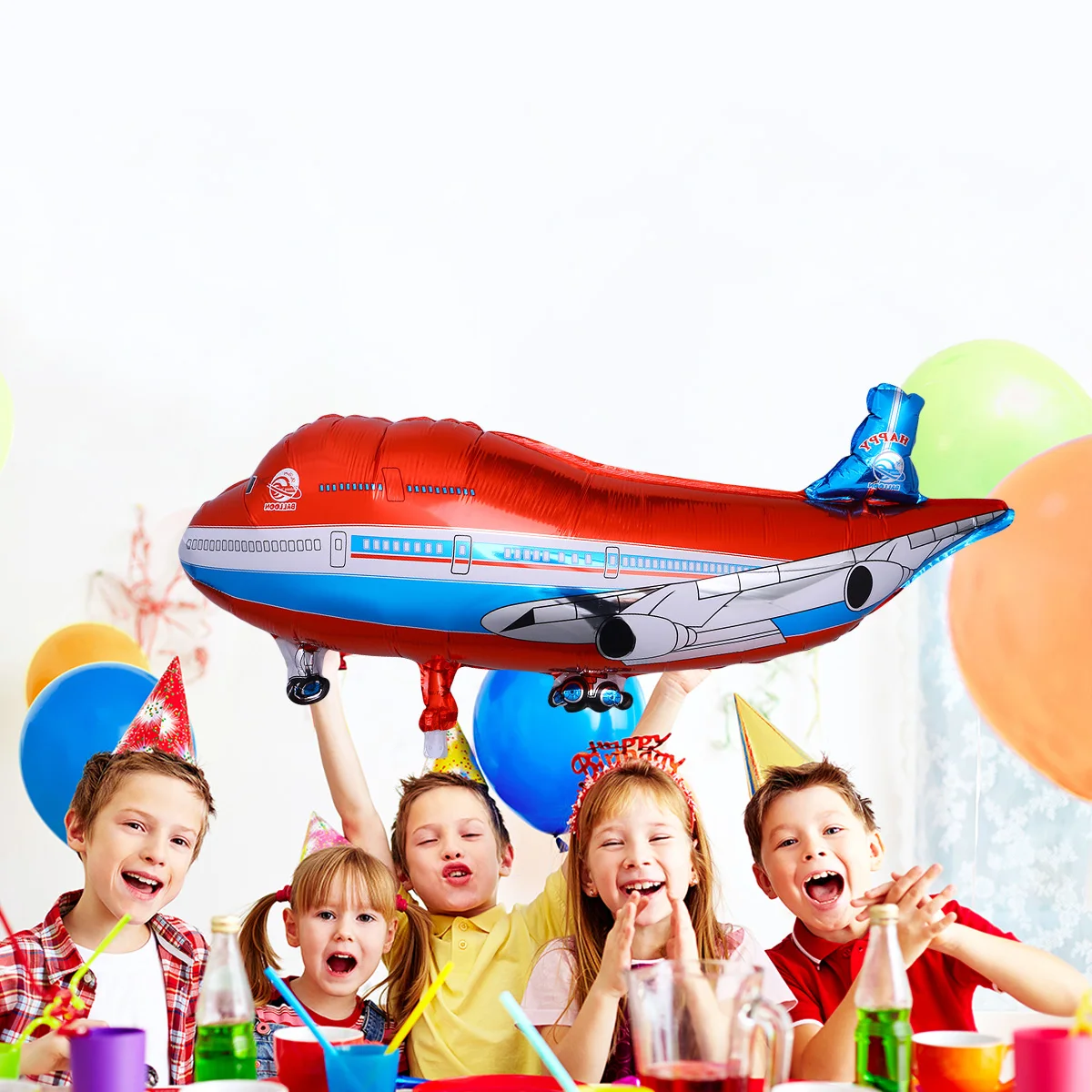 

Aluminum Film Balloon Airplane Shape Foil Party Accessories Aircraft Balloon Decorations Celebrations Photo Props Helium Air