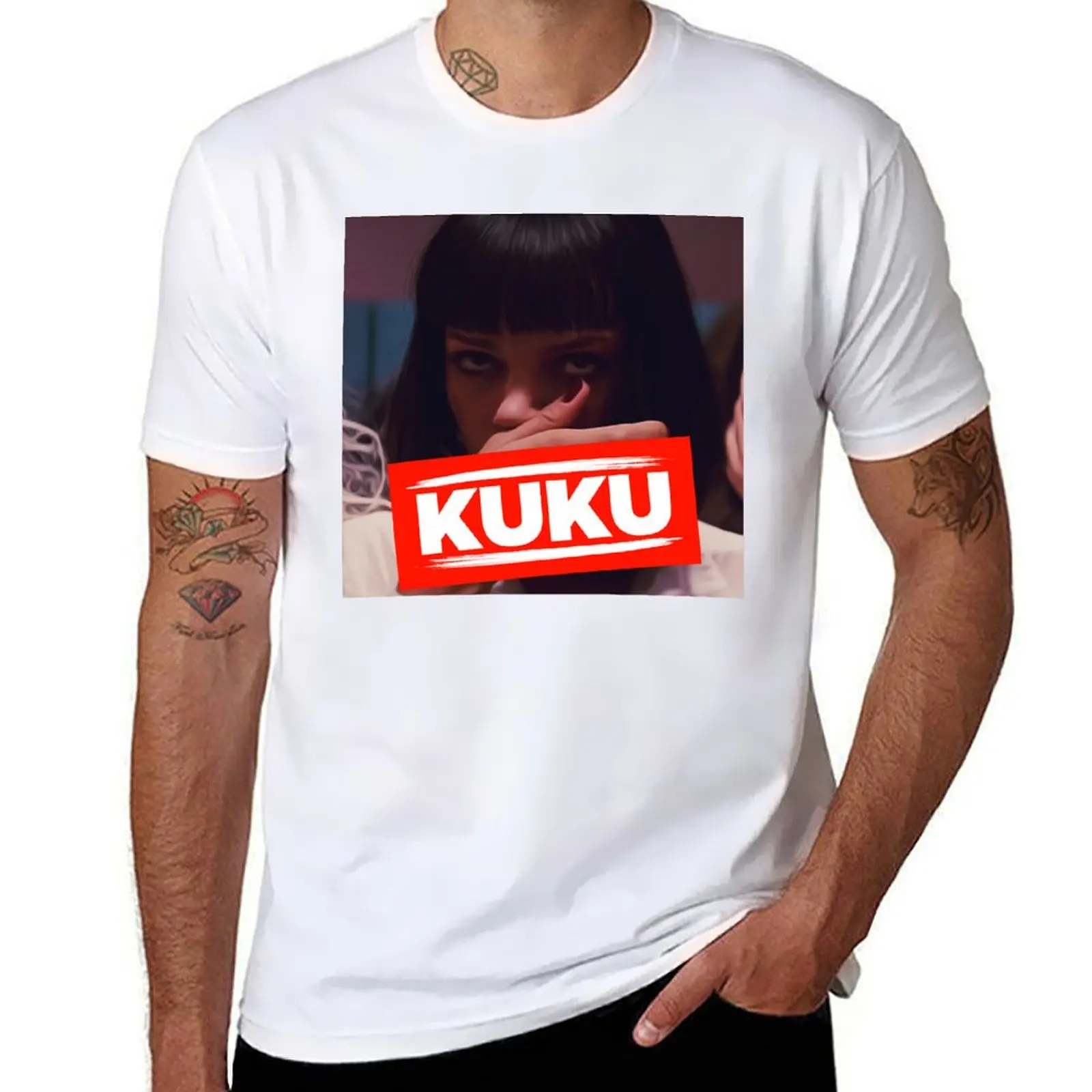 

KUKU T-Shirt cotton quality shirts t t high shirt summer man