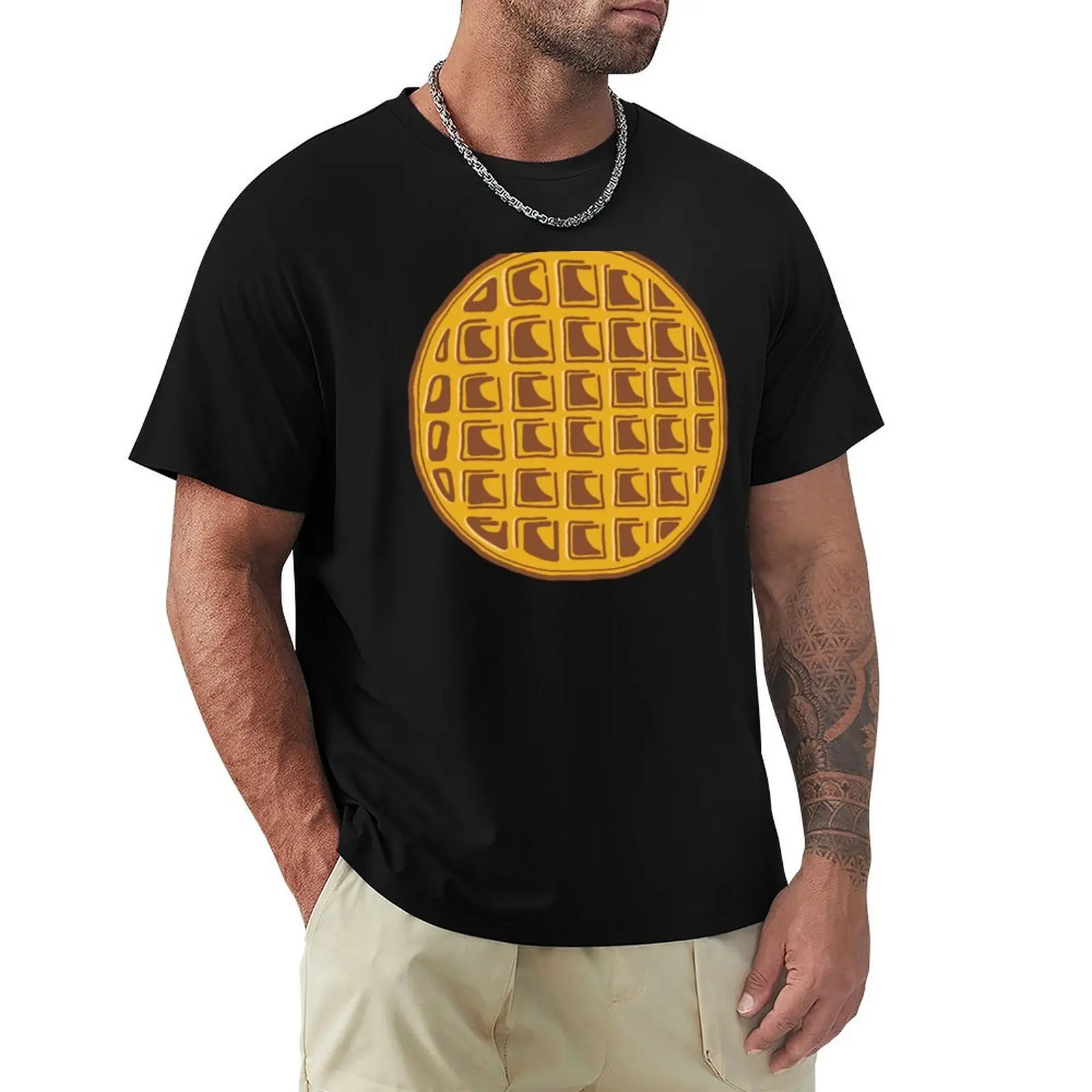 Camiseta Eggo Waffles com estampa estilo retrô, top casual