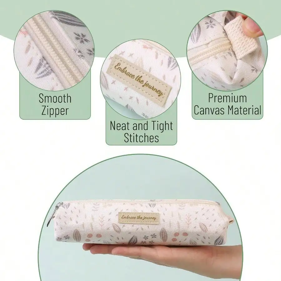 かわいいペンケース、ボヘミアンデザイン、多目的キャンバス聖書ペンケース、新学期用品