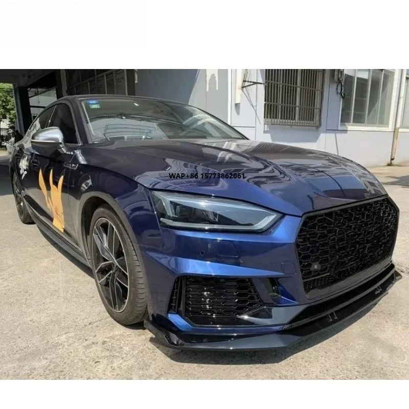 

Комплекты обвесов A5 для Audi A5 2017-2019 в стиле RS5, полный комплект из полипропилена: передний и задний бамперы, спойлер