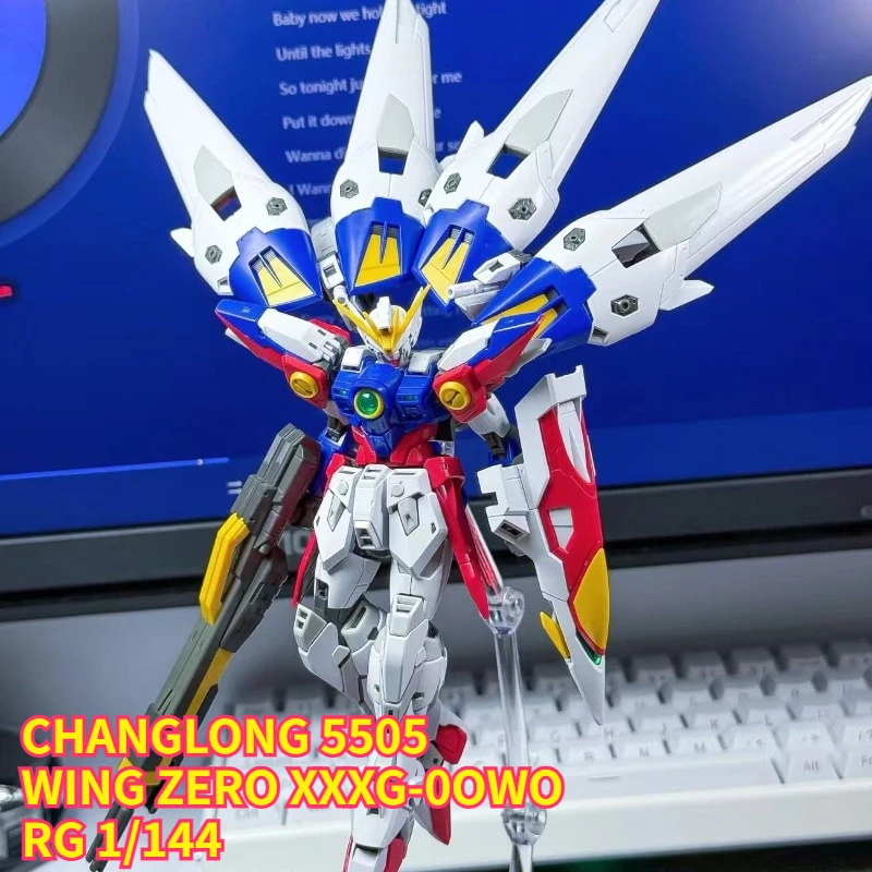 

Changlong 5505 RG Wing Zero Fighter Action Figure XXXG-00W0 Anime Figures 1/144 Scale Assembly Model Kit Plastic Toys Free GIft