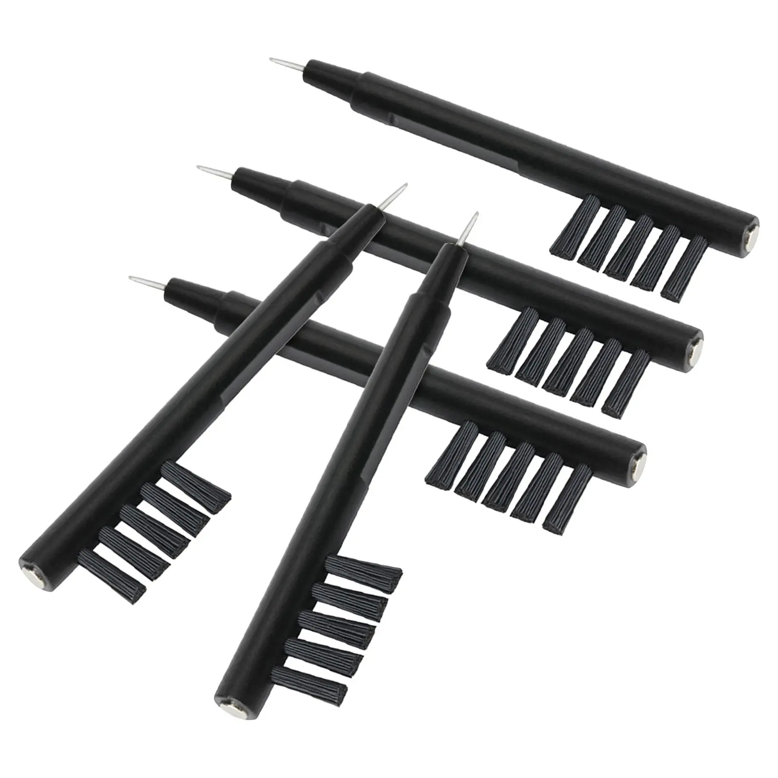 

5Pcs Hearing Aid Cleaning Brushes Premium Material Multi-Use Ear Wax Cleaner Tool with Magnet for Battery Handling Hearing
