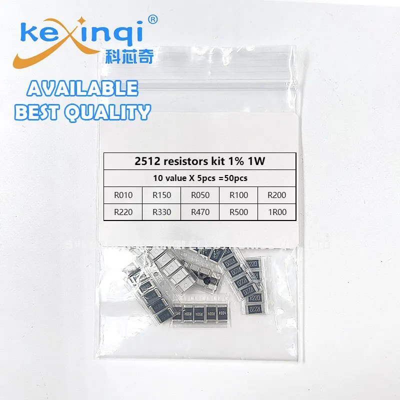 Imagem -05 - Smd Conjunto de Resistores Kit Resistência de Liga Chip Sortido 1206 0402 0603 0805 1r1mr 0r-10mr 2512 100 Novo