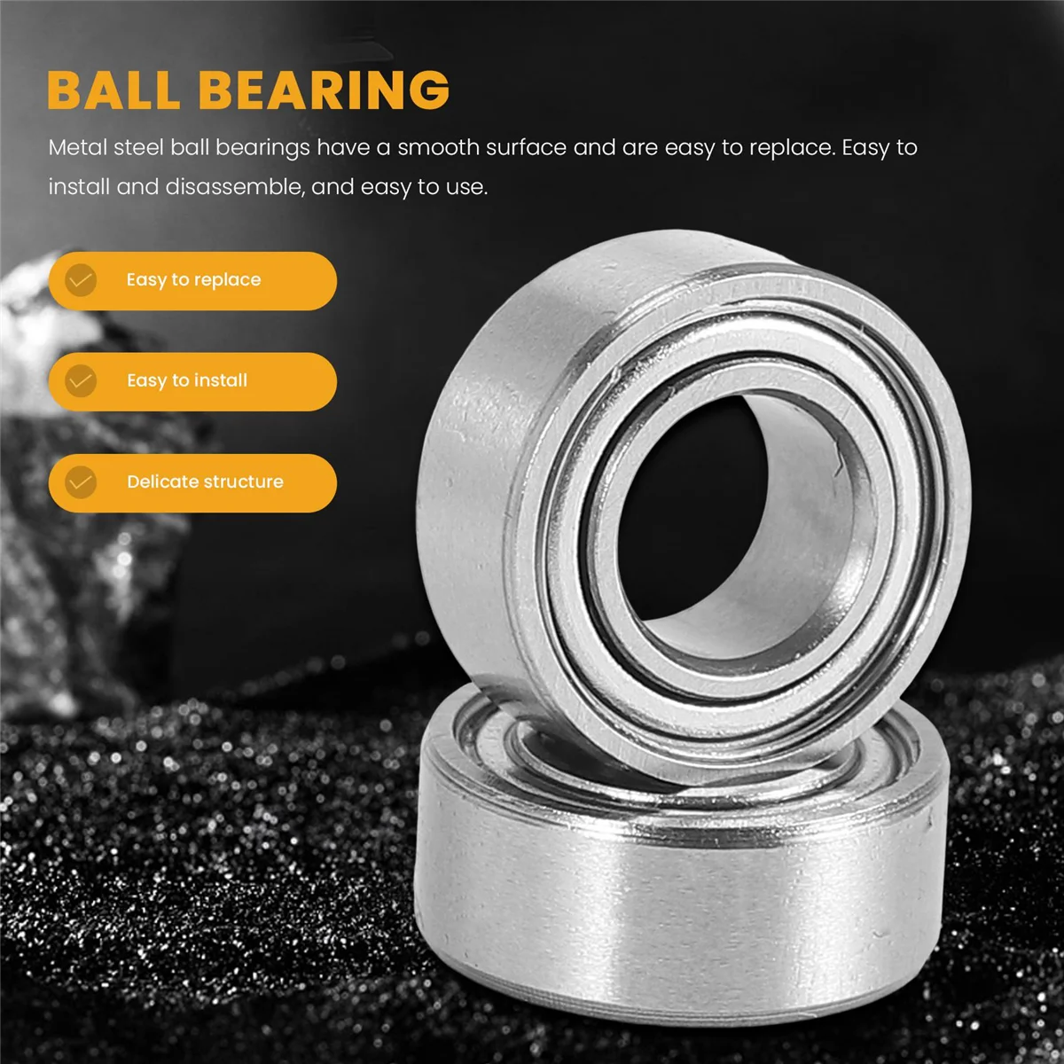 30Pcs Metal Steel Ball Bearing Set for ZD Racing DBX-10 DBX10 10421-S 9102 1/10 RC Car Spare Parts AccessoriesJAS