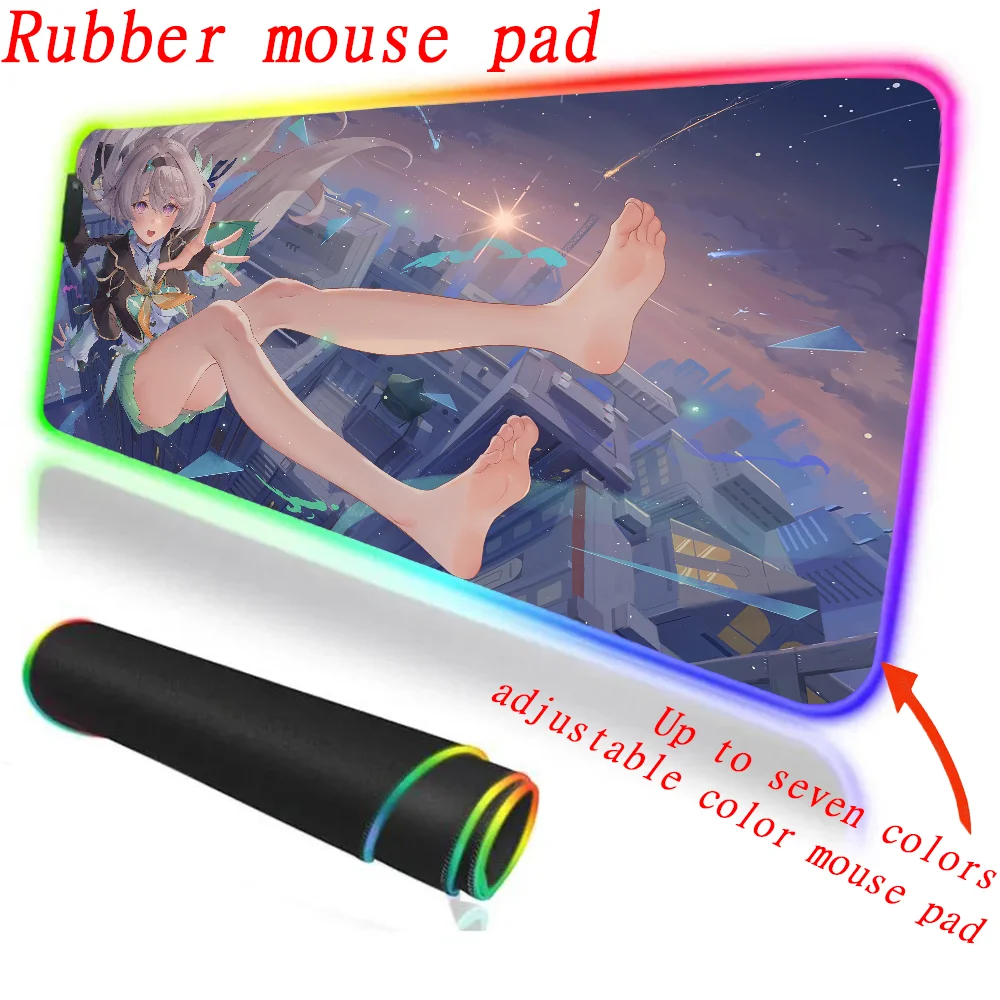 Clavier rétro4.2 pour ordinateur portable Honkai Star Rail Firefly, impression HD, Best SlessMouse Sub, RVB, média Steelseries, DeskSub Mause Sub