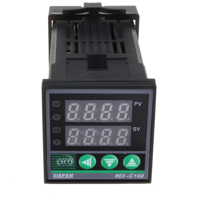 AC100-240V 0-400 °C Digital PID REX-C100 อุณหภูมิเทอร์โมดิจิตอลสำหรับอุตสาหกรรม 108 มม./4.25 นิ้ว