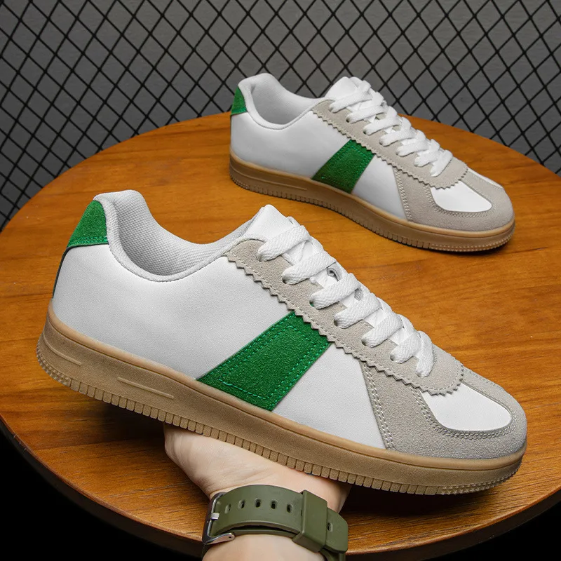 

Туфли мужские из натуральной кожи, повседневные лоферы, роскошные брендовые, кроссовки, плоская подошва, белые, лето 2024