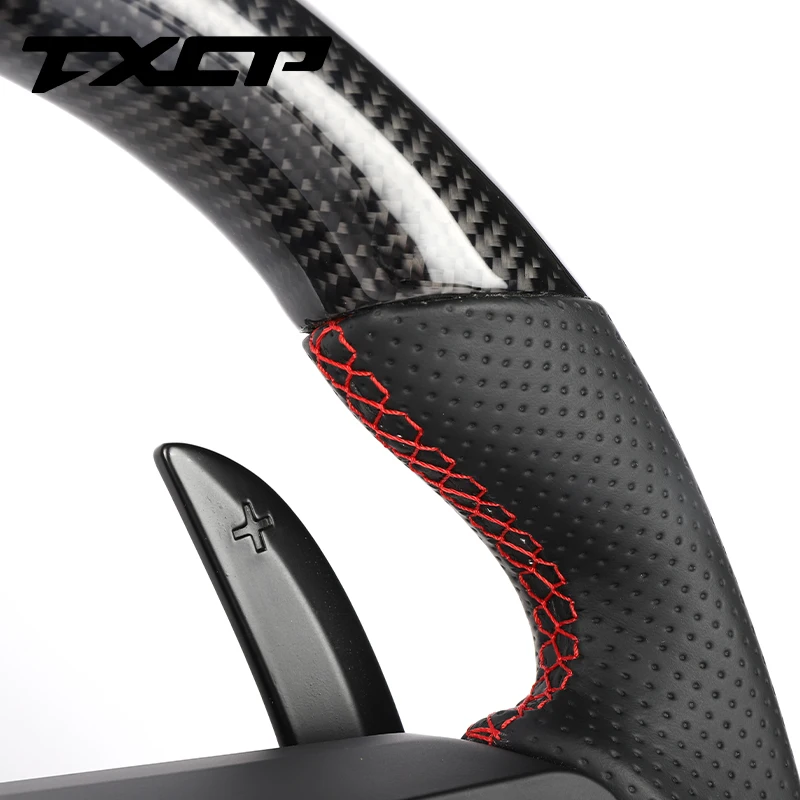 Custom Alcantara Carbon Fiber Steering Wheel Fit for Porsche  911.2 Panamera Macan Cayenne Boxster 718 Racing Wheel Convertible