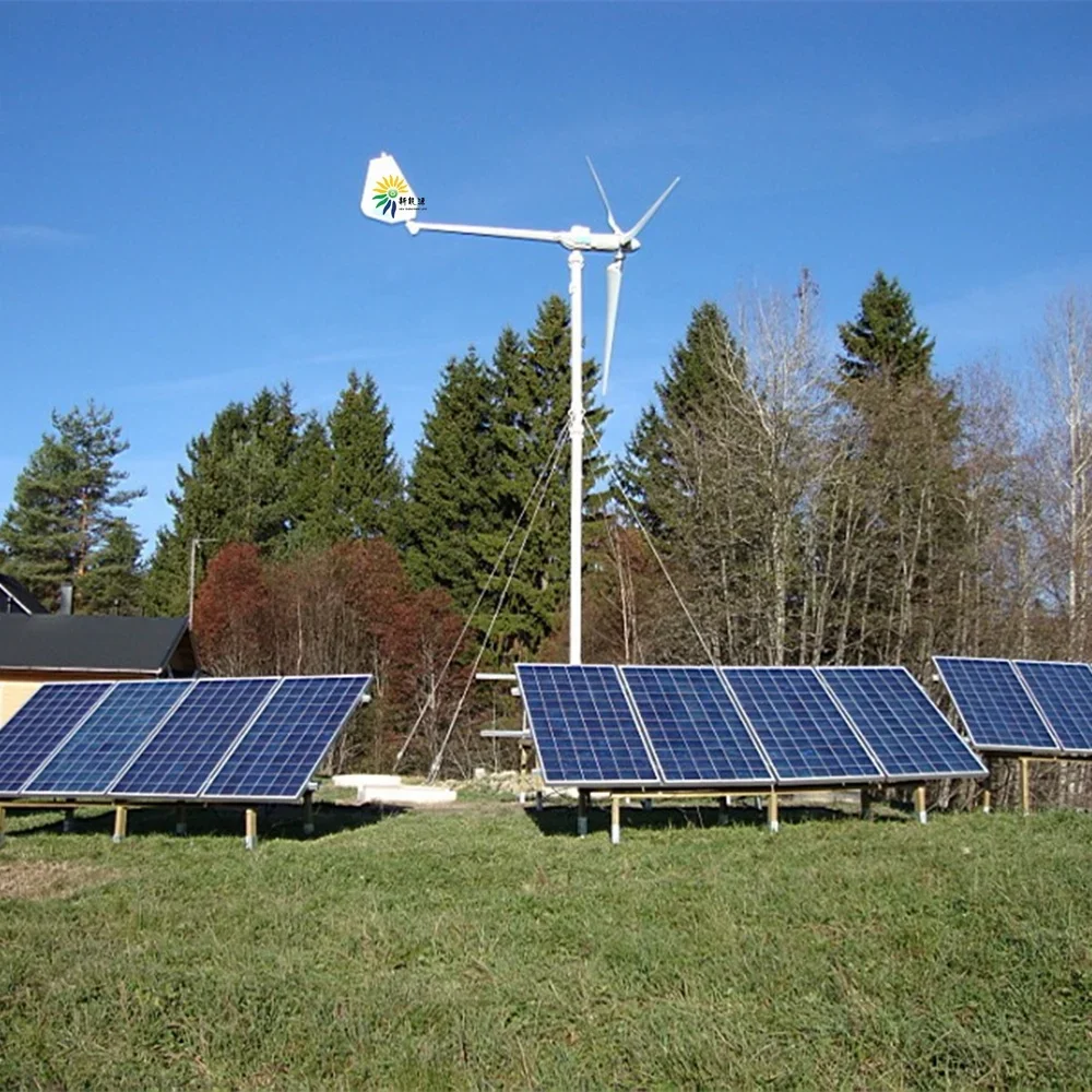 10kw Hybrid Solar Power Off Grid System For Home Use 48v Hybrid Inverter 5kw Wind Turbine