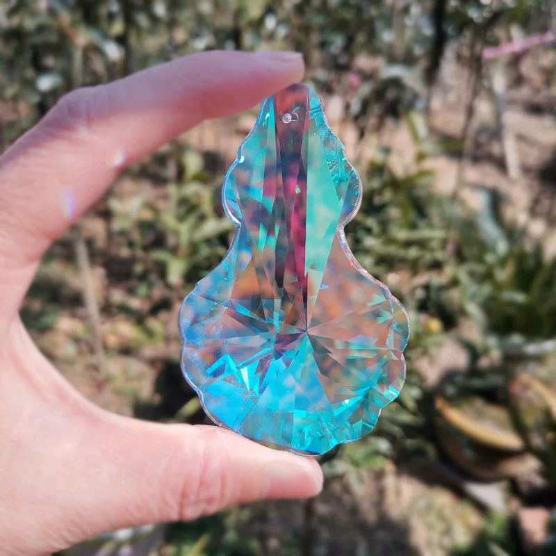 Crystal Sun Catcher Hanging Rainbow Prism Pendant Chandelier Prisms Part Home Wedding Garden Decoration Suncatcher Car Charm