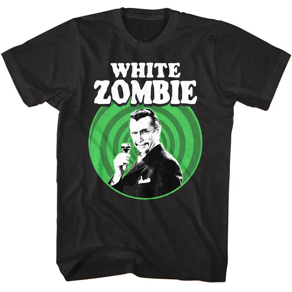 

Bela Lugosi White Zombie Cheers Men's T Shirt Cocktail Hypnotic Vampire Horror Men's Clothing Short Sleeve Tops